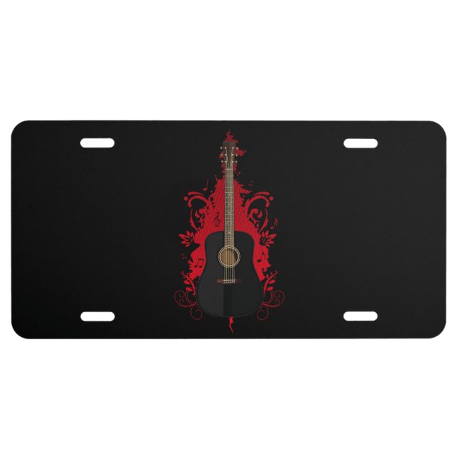 Rad Guitar License Plate (Front)