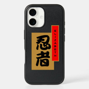 Rad Ninja Kanji Personalized iPhone 16 Case