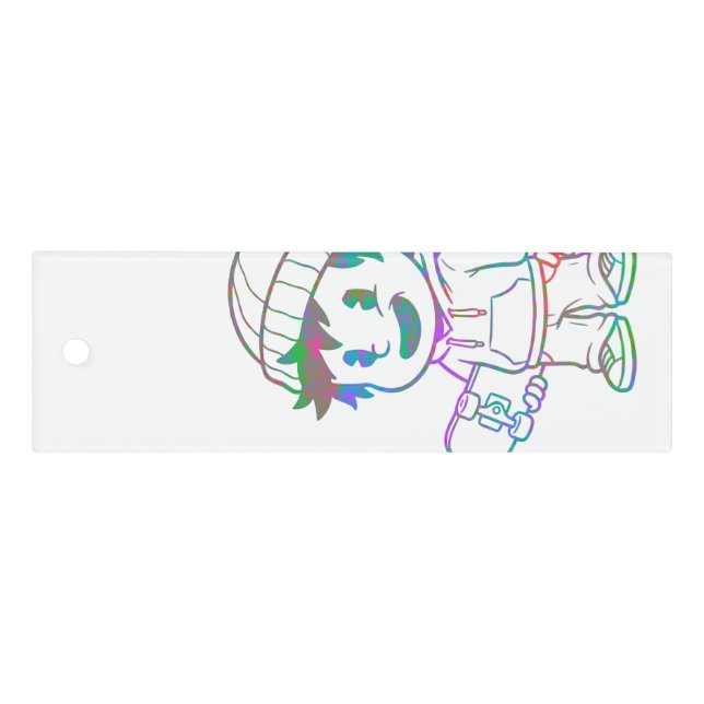 Rad Orange: Skater Boy Retro Ruler (Front)
