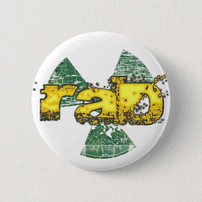Rad Pinback Button (Front)