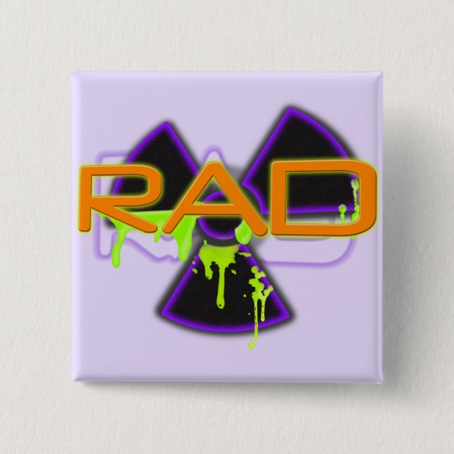 Rad Pinback Button (Front)
