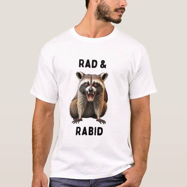 Rad & Rabid Raccoon T-Shirt (Front)