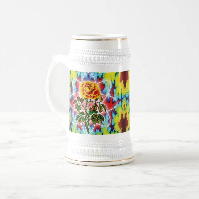 Rad Rad Rose Beer Stein (Front Left)