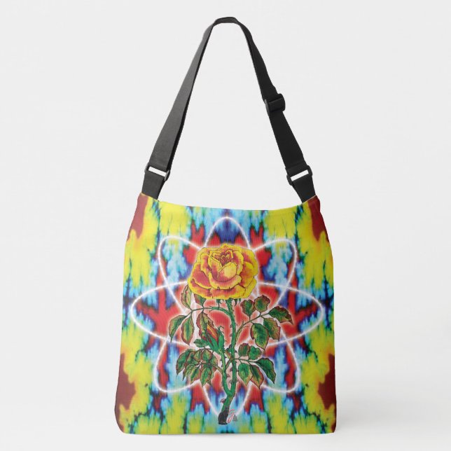 Rad Rad Rose  Crossbody Bag (Front)