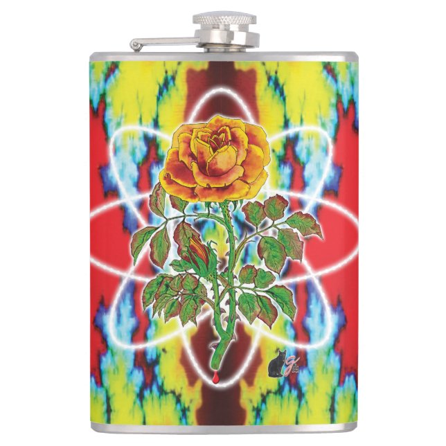Rad Rad Rose  Flask (Front)