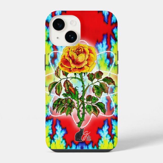 Rad Rad Rose Iphone Case (Back)