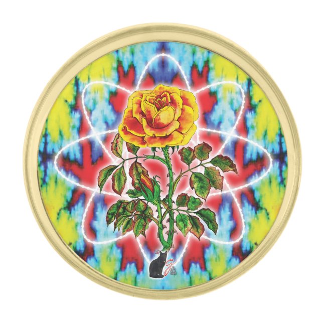 Rad Rad Rose Lapel Pin (Front)