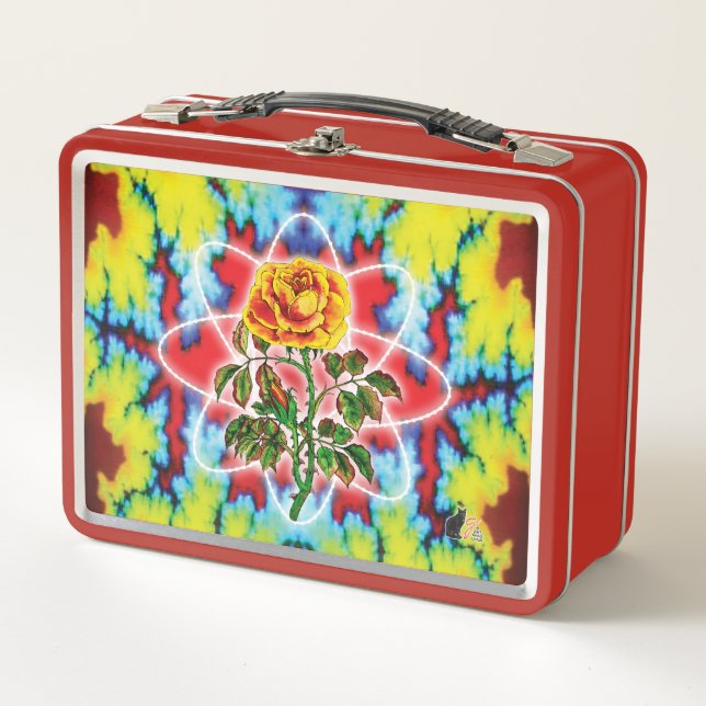 Rad Rad Rose Metal Lunchbox (Front)