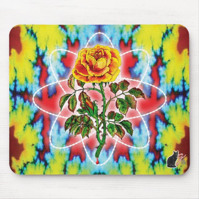 Rad Rad Rose Mouse Pad (Front)