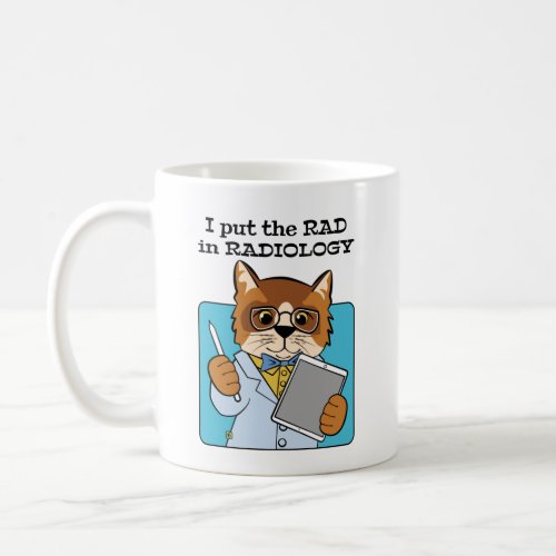 Rad Radiologist Cat Coffee Mug