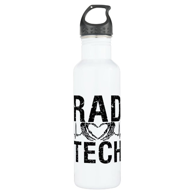 Rad Tech Medicine Technologist Xray Radiology Tech Stainless Steel Water Bottle (Front)