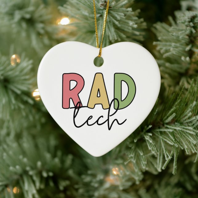 Rad Tech Radiologic Technologist Radiology Ceramic Ornament (Tree)