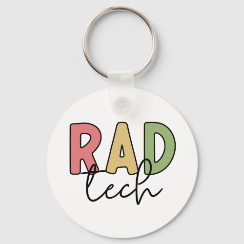 Rad Tech Radiologic Technologist Radiology Keychain