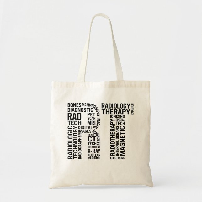 Rad Tech RT Radiology Technologist Gift Tote Bag (Front)