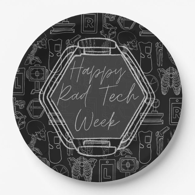 Rad Tech Week  Paper Plates (Front)