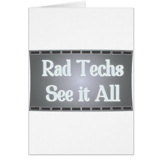 Rad Techs See It All (X-Ray Film) Cards