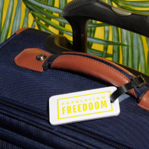 Rad Yellow travel luggage tags
