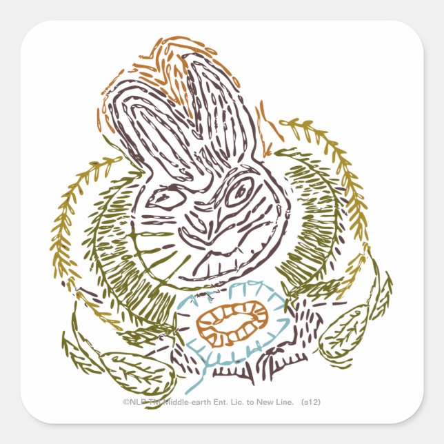 RADAGAST™ Embroidery Square Sticker (Front)