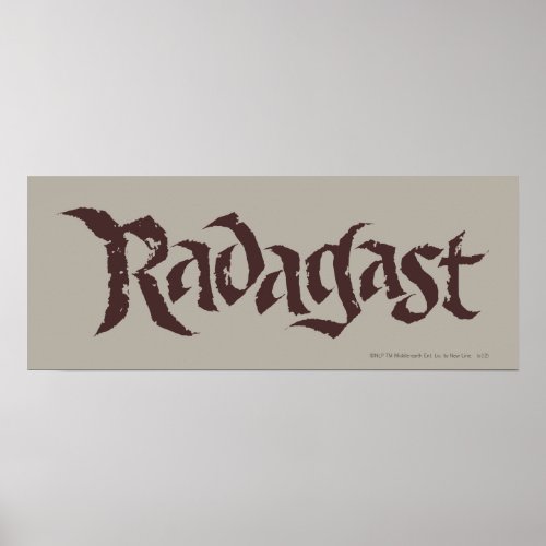 RADAGAST Name Solid Poster