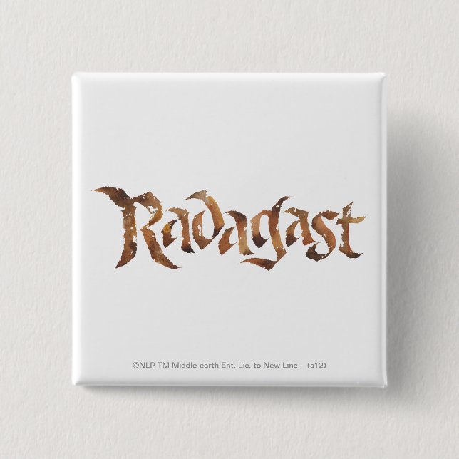 RADAGAST™ Name Textured Pinback Button (Front)