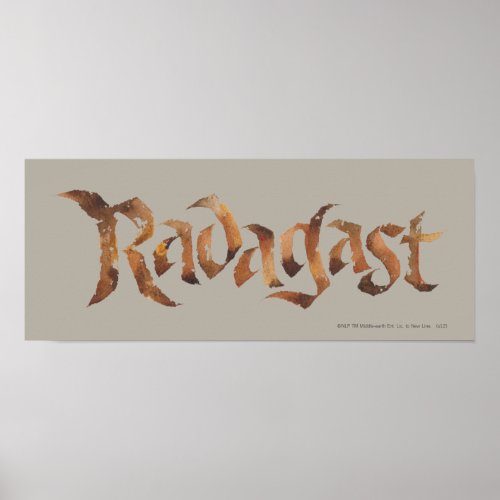 RADAGAST Name Textured Poster