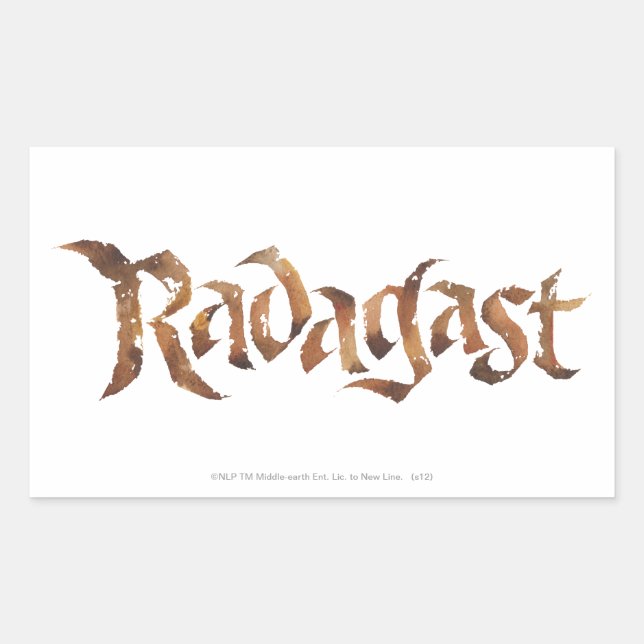 RADAGAST™ Name Textured Rectangular Sticker (Front)