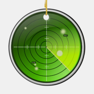 Radar Ceramic Ornament