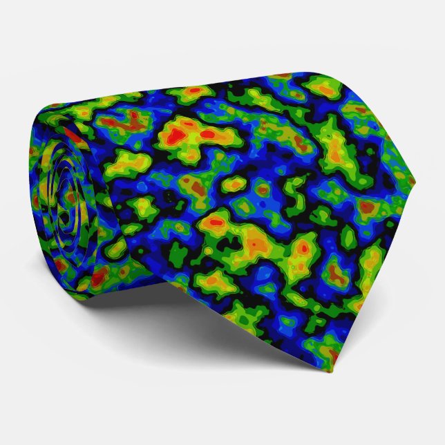 Radar Clouds  Neck Tie (Rolled)