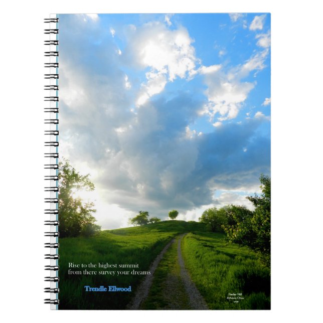 Radar Hill Athens Ohio Notebook (Front)