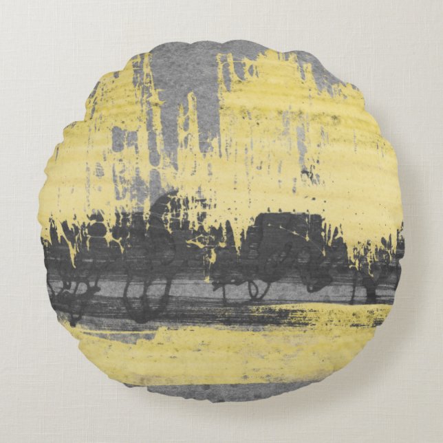 Radar II Round Pillow (Front)