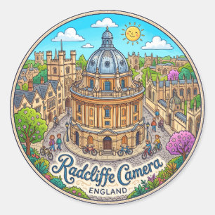 Radcliffe Camera England Classic Round Sticker