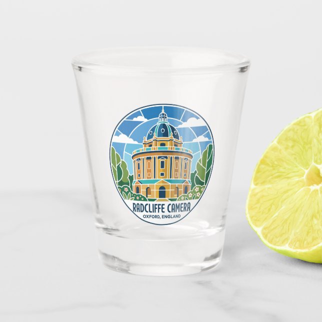 Radcliffe Camera England Shot Glass (Front)