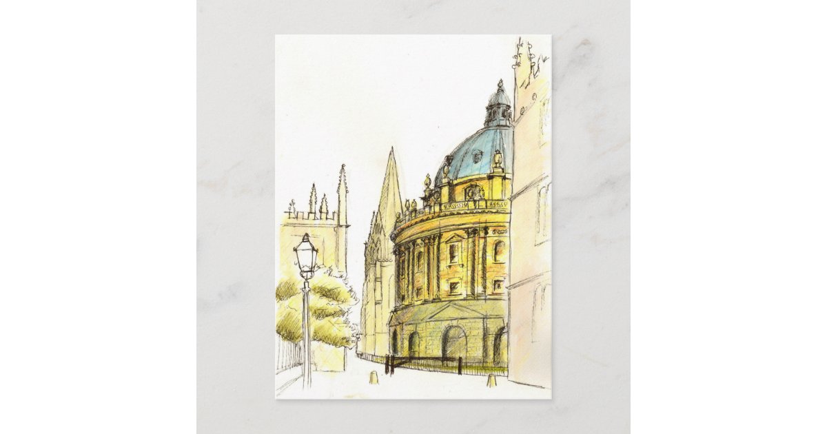 Radcliffe Camera Original Drawing Postcard 