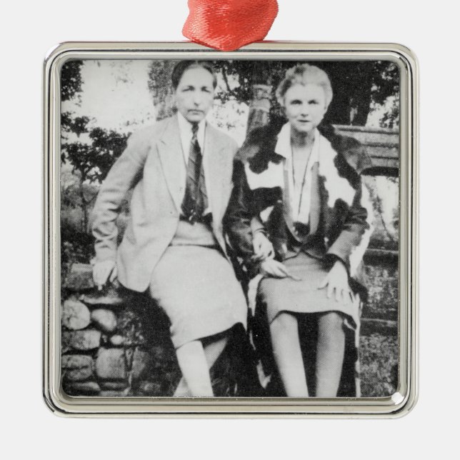 Radclyffe Hall and Una Vincenzo Metal Ornament (Front)