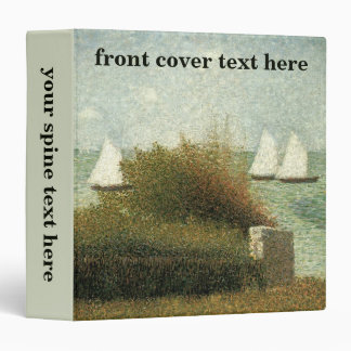 Rade de Grandcamp by Georges Seurat, Vintage Art 3 Ring Binder