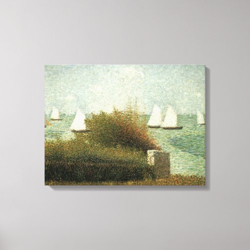 Rade de Grandcamp by Georges Seurat Vintage Art Canvas Print