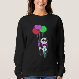 Radel Panda Bear Bicycle Balloon Pedal Balloon Bik Sweatshirt