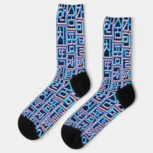 Raden Zaiku Hangul Design Socks