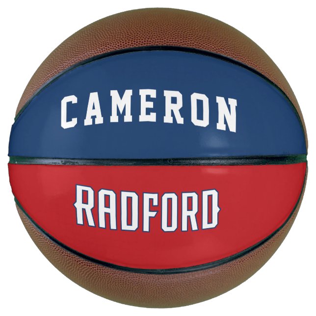 Radford | Add Your Name Basketball (Front)