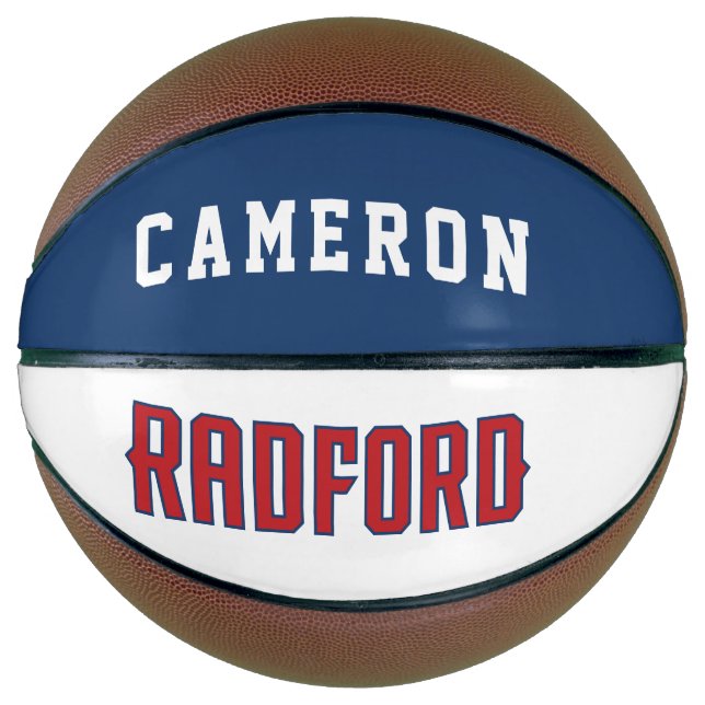 Radford | Add Your Name Basketball (Front)