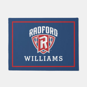 Radford University Arch Shield   Add Your Name Doormat