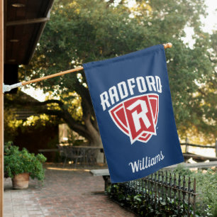 Radford University Arch Shield   Add Your Name House Flag