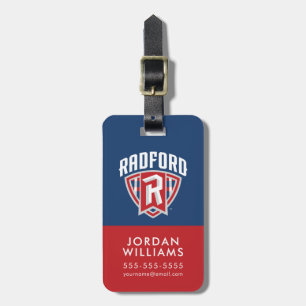 Radford University Arch Shield   Add Your Name Luggage Tag