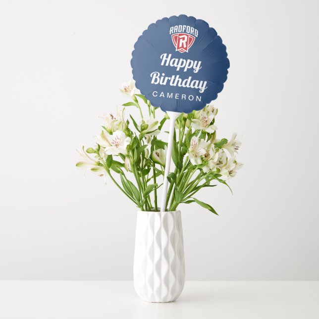 Radford University Arch Shield | Birthday Balloon (Vase)