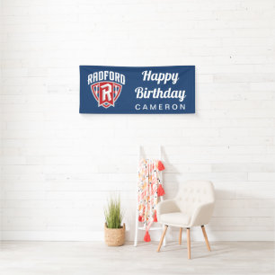 Radford University Arch Shield Birthday Banner