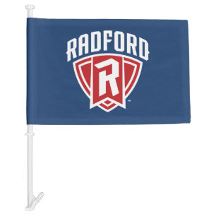 Radford University Arch Shield Car Flag