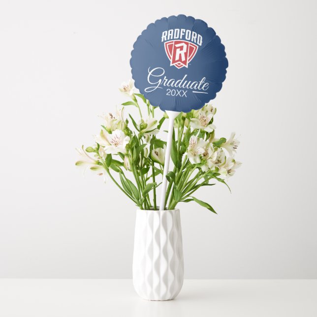Radford University Arch Shield | Graduation Balloon (Vase)