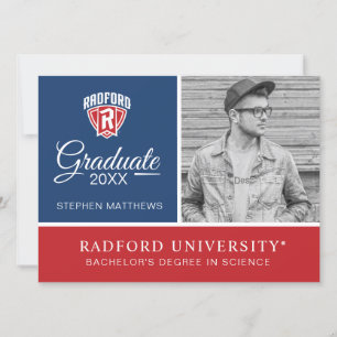 Radford University Arch Shield Graduation Invitation