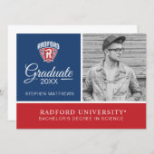 Radford University Arch Shield | Graduation Invitation (Front/Back)
