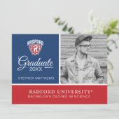 Radford University Arch Shield | Graduation Invitation (Standing Front)